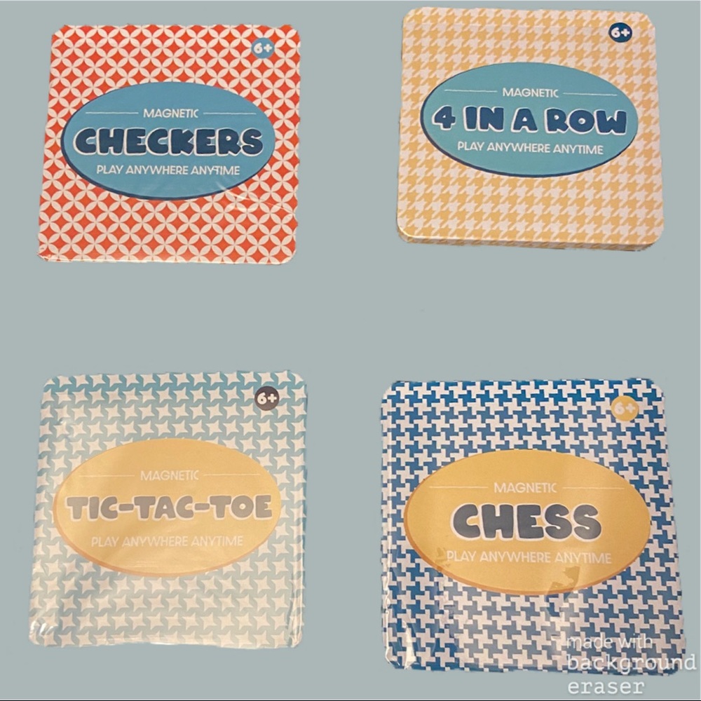 Magnetic travel games, 4 total